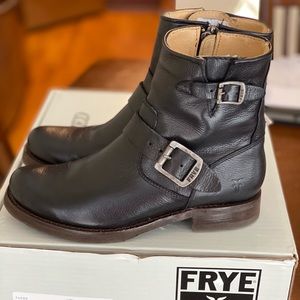 Frye Black Shortie Boots NIB